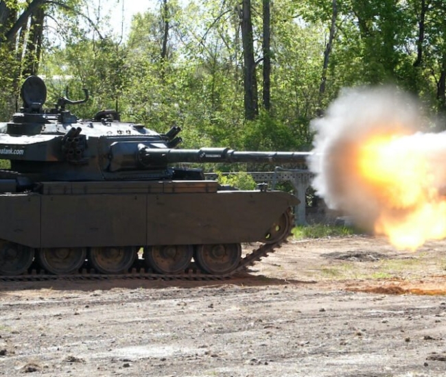 Drive and Shoot a Real Tank