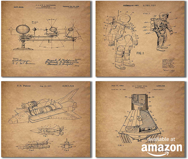 Historical Space Patent Prints