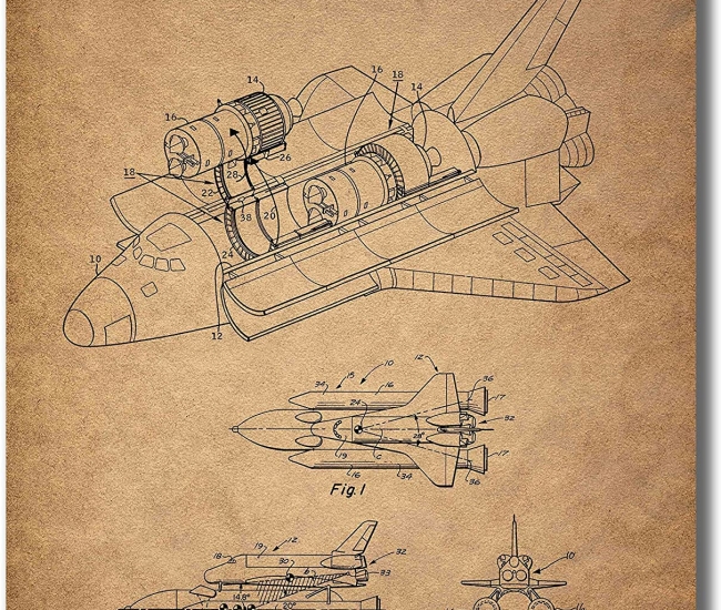 Historical Space Patent Prints